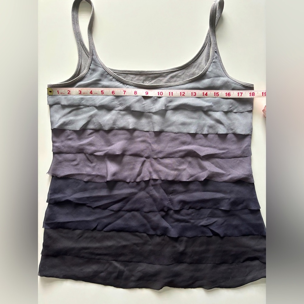 Flirty ruffled front tank top
